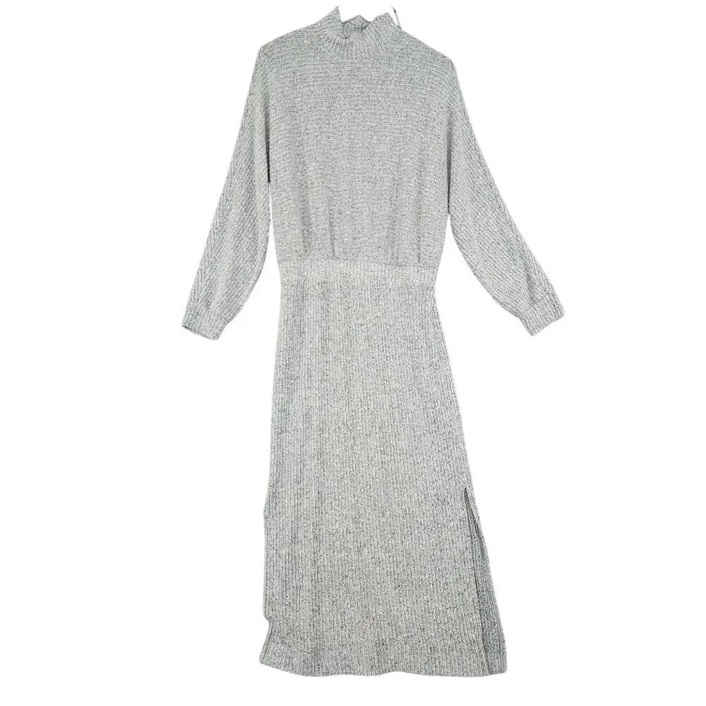 Saturday Sunday Anthropologie Womens Ribbed Knit Maxi Sweater Dress Size M  30GT